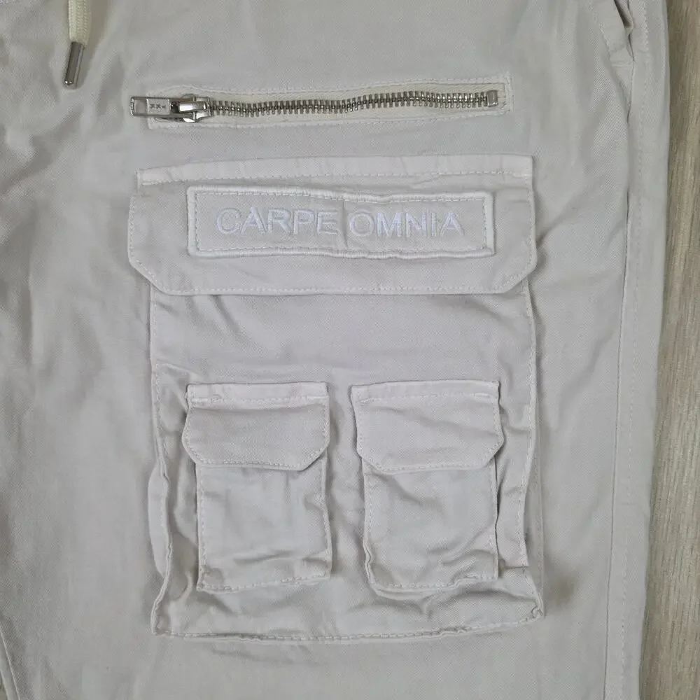 Carpe Omnia Beige Cargo Pants V2 Mens XL Utility Tactical Multi Pocket Jogger